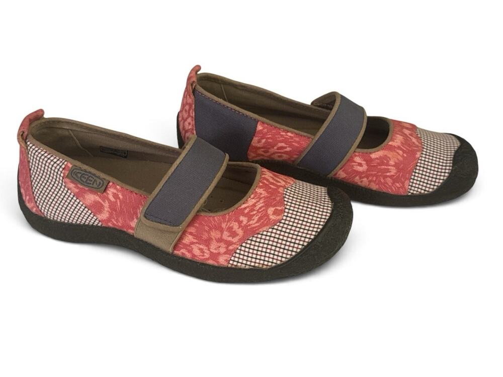 KEEN Harvest Patchwork MJ Mary Janes II Womens Blue Red Tan 1008511
